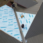 Mid-Build Metal Roof