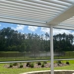 Fenetex Screen on our Struxure Pergola