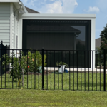 Pergola with Screen down