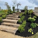 Steps and landscaping