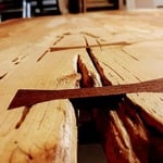 Double Live Edge Maple Table