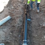 Underground sewer main repair