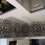 hand design backsplash