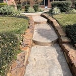 Walkway before