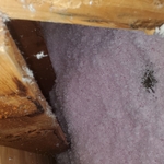 Attic blown insulation