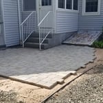 PAVER INSTALLATION IN PROGRESS