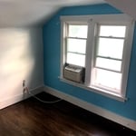 Drywall repair, hardwood refinish and paint