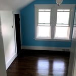 Drywall repair, hardwood refinish and paint