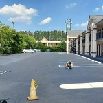Brand new parking lot!