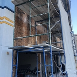 removed stucco