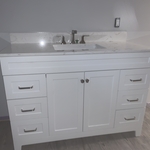 Basement bathroom remodel