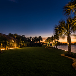 LED Lighting Area with Lake View