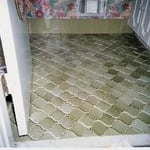 Old Green Ceramic Tile