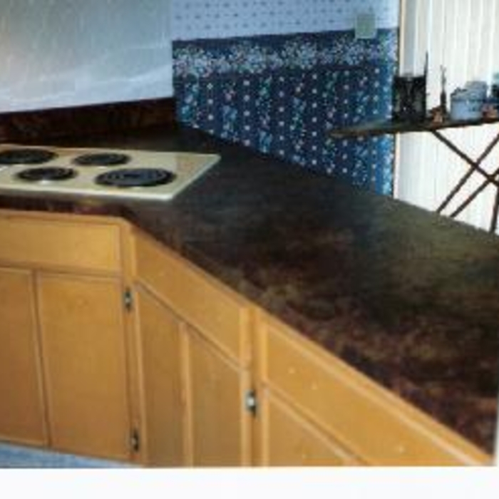 Formica countertop before