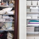 linen closet Organization