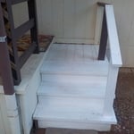 replaced steps and siding