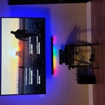 75" Led lights sound bar wires hidden