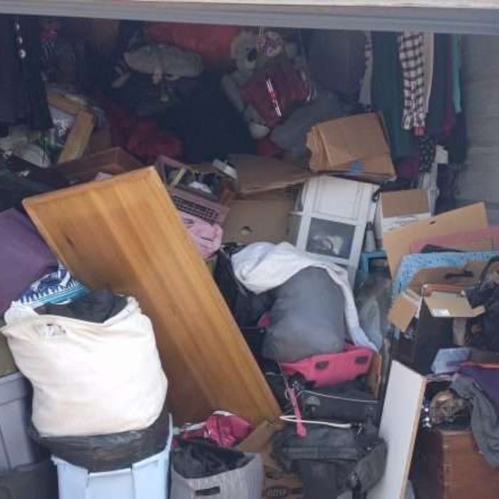 Commercial storage unit clean out.