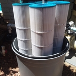 Cartridge filter clean