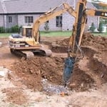 Excavte with Jackhammer