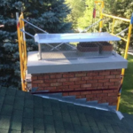 Completed chimney repair