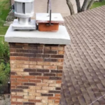 Completed chimney repair