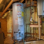Draining the old heater