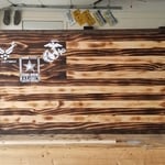 Rustic American Flag