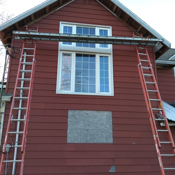 New soffit and fascia
