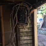 Old farmhouse panel before