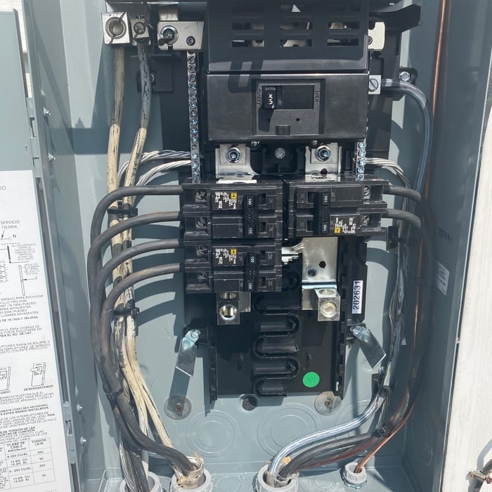 Inside New Meter Box after Upgrade