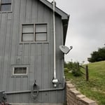 Exterior Exhaust Fan and Discharge