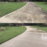 Before and after driveway