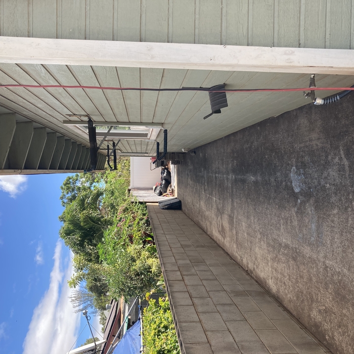 Sidewalk before cleaning