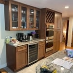 Dark shaker cabinets