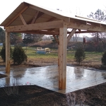 Custom built cedar pavilion