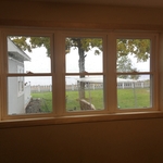 Triple window replacement finished inside