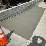 Retaining wall install