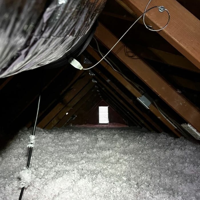 Attic Insulation Install