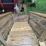 Deck stairs after