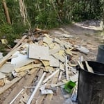 2nd area of construction debris