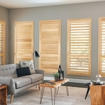 Plantation Shutters Natural Finish