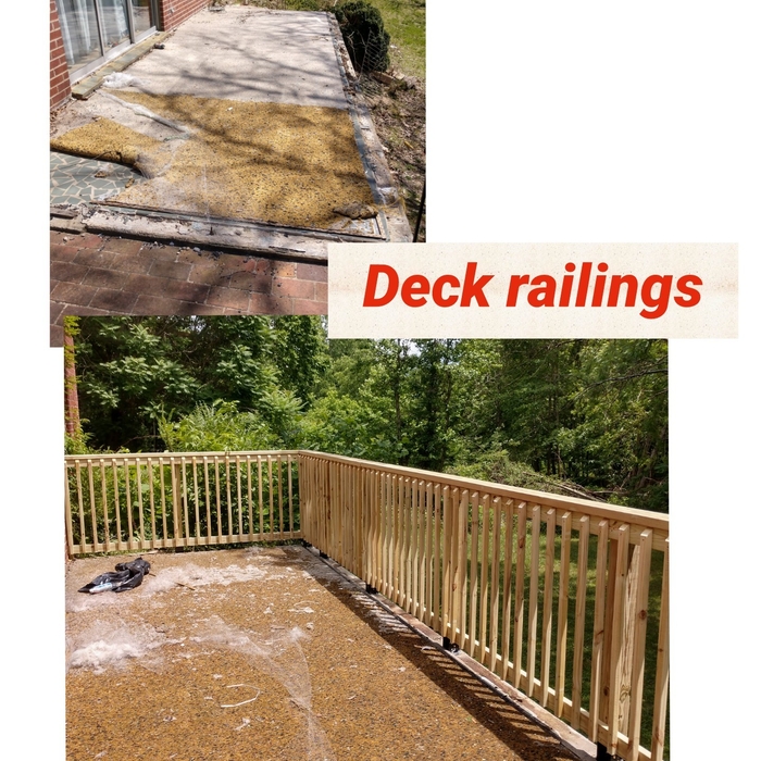 Deck and patio railings