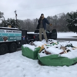 Rain, Snow or Shine the Junk Goats thrive!