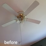 Ceiling fan installation