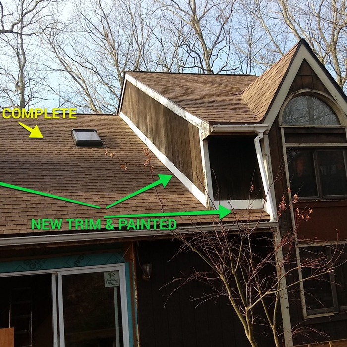NEW ROOF AND TRIM