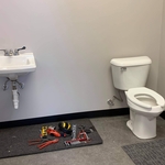 Sink and toilet installation