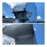 Dryer Vent Cover on the roof
