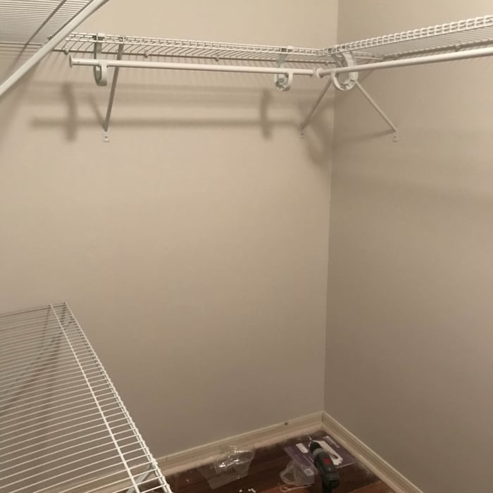 Installing Closet Shelves