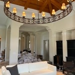 Tall Living Room Walls and Trim